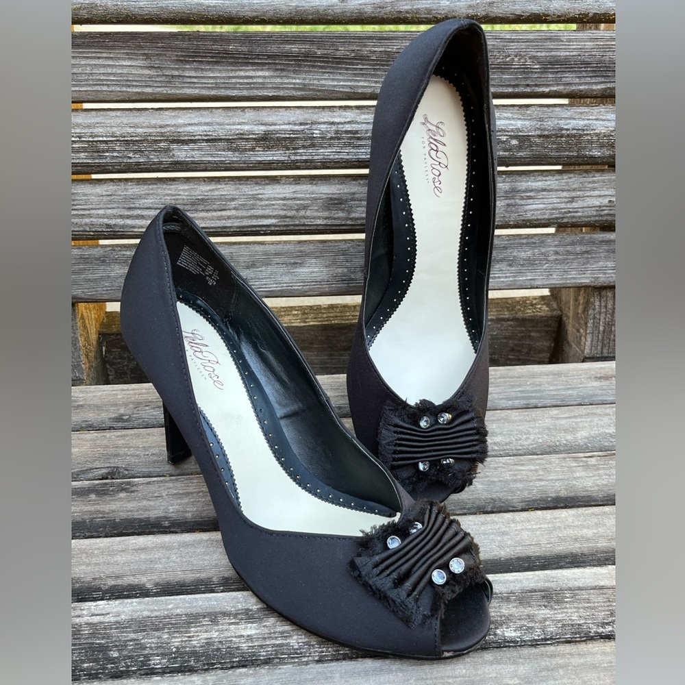 Lela Rose doe Payless Open Toe Pumps Sz 10